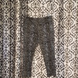 Boston Proper Leopard Capri Pants